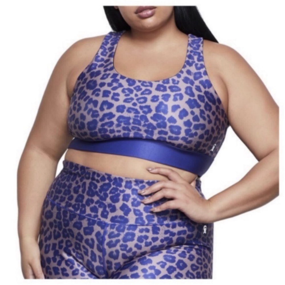 Good American The Step Bra Leopard Size 7 (4XL)